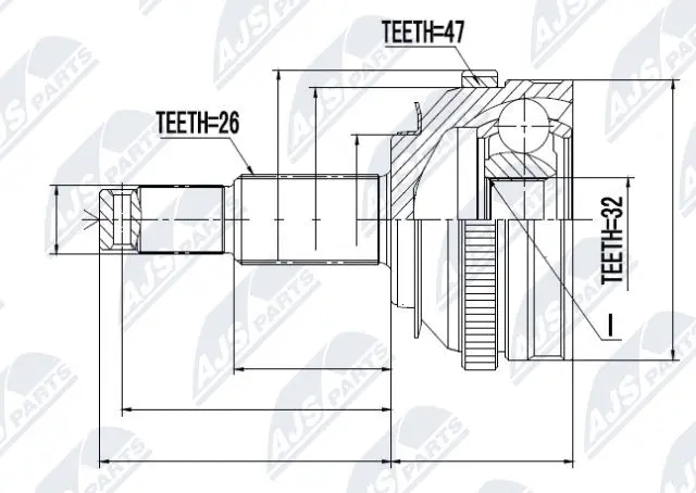 Joint Kit, drive shaft (NPZ-CH-001)