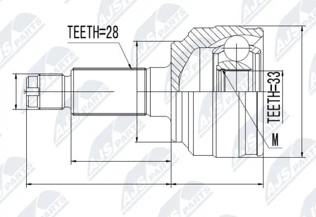 Joint Kit, drive shaft (NPZ-MZ-058)