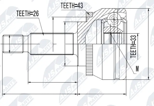 Joint Kit, drive shaft (NPZ-MS-053)