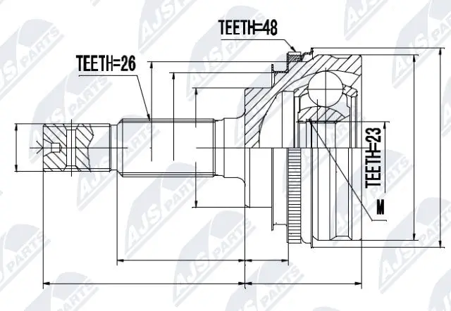 Joint Kit, drive shaft (NPZ-TY-016)