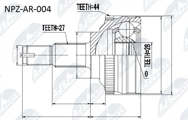 Joint Kit, drive shaft (NPZ-AR-004)