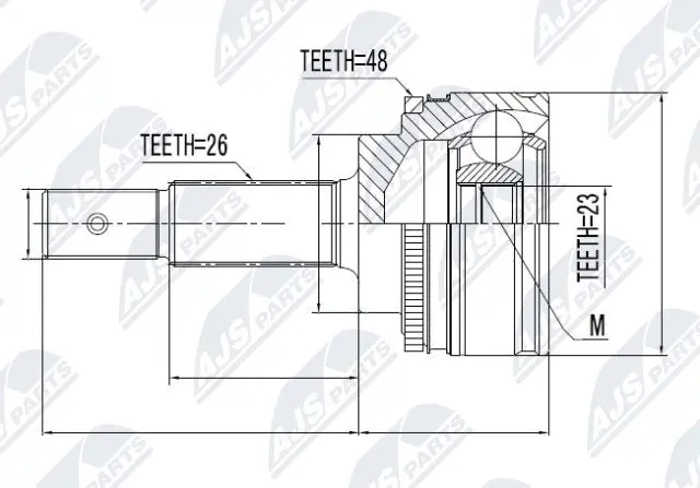 Joint Kit, drive shaft (NPZ-TY-046)