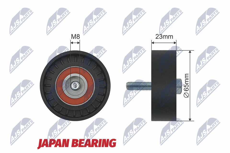 Deflection/Guide Pulley, V-ribbed belt (RNK-AR-005)
