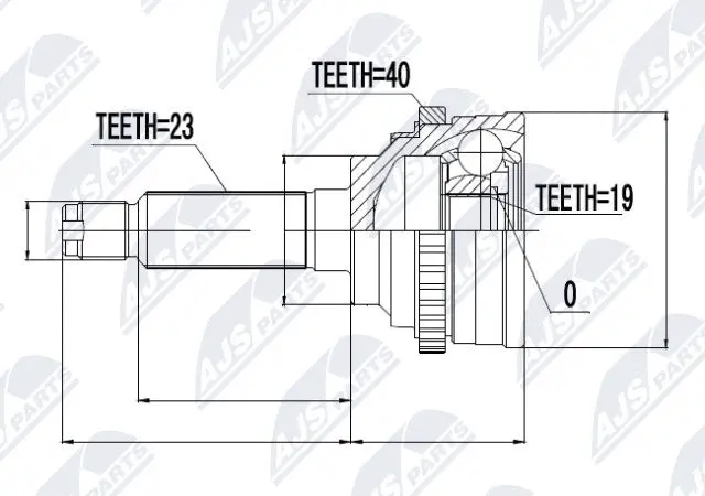 Joint Kit, drive shaft (NPZ-DW-016)