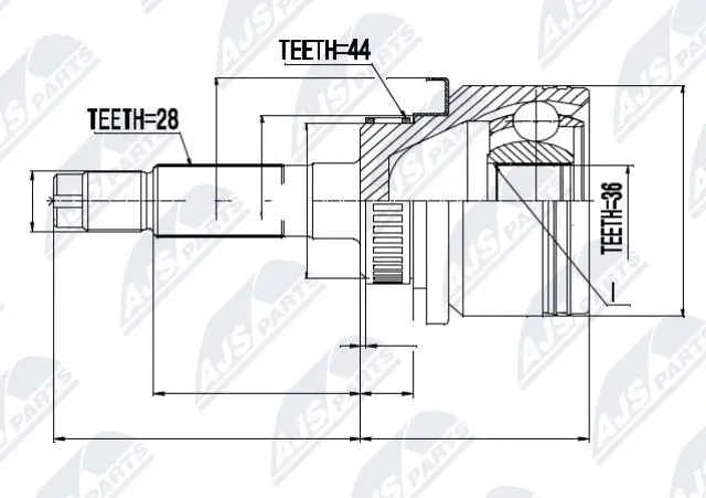 Joint Kit, drive shaft (NPZ-MZ-040)