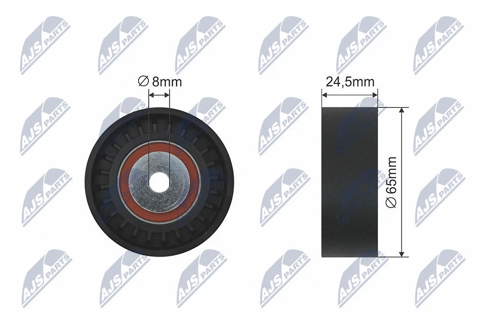 Deflection/Guide Pulley, V-ribbed belt (RNK-AU-014)