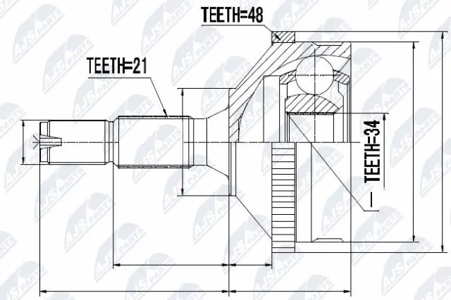 Joint Kit, drive shaft (NPZ-PE-004)