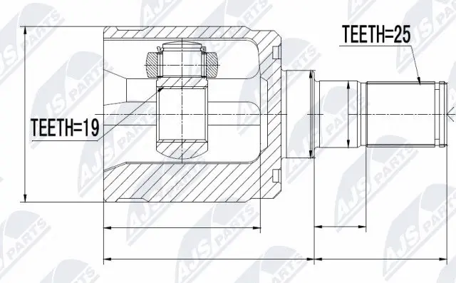 Joint Kit, drive shaft (NPW-HY-518)