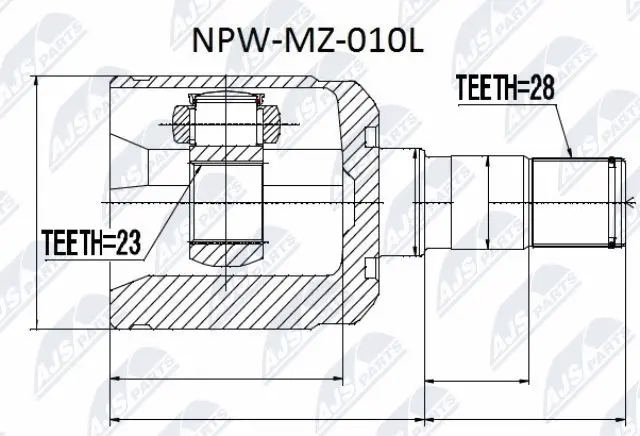 Joint Kit, drive shaft (NPW-MZ-010L)