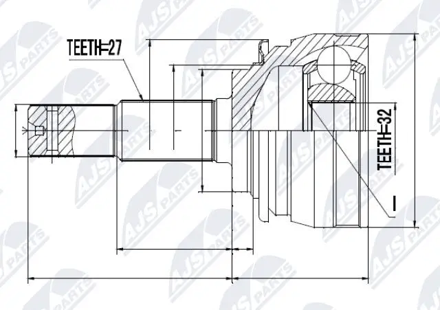 Joint Kit, drive shaft (NPZ-NS-026)