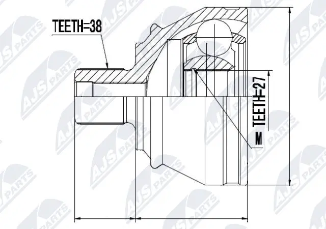 Joint Kit, drive shaft (NPZ-AU-050)