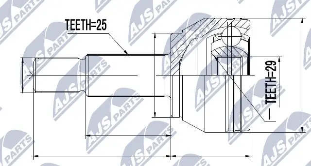 Joint Kit, drive shaft (NPZ-MZ-060)