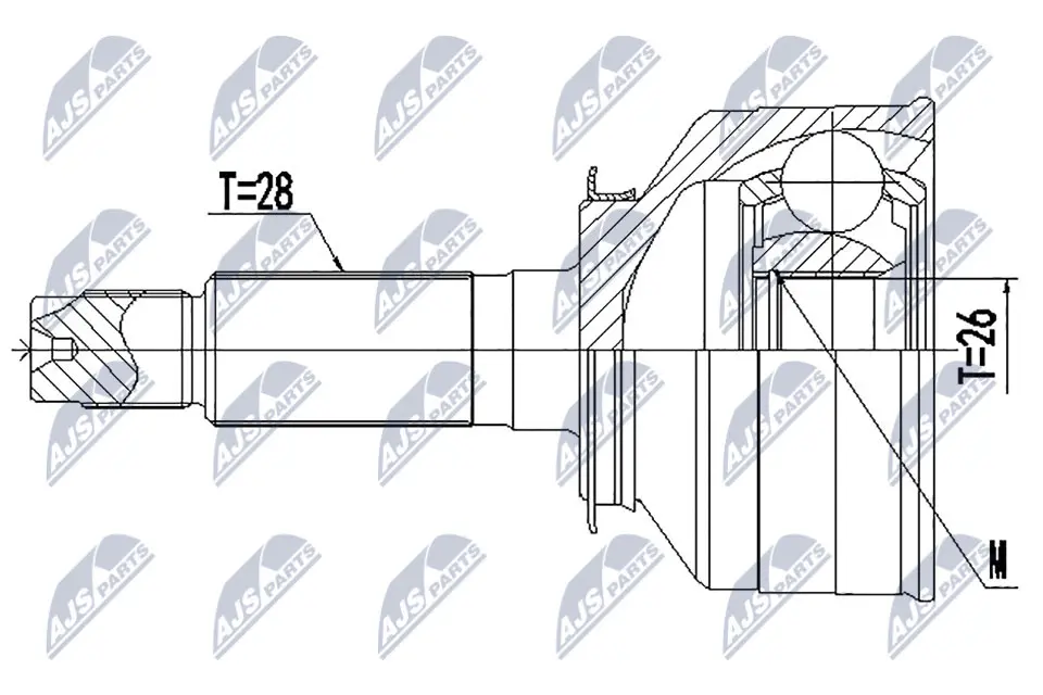 Joint Kit, drive shaft (NPZ-KA-366)