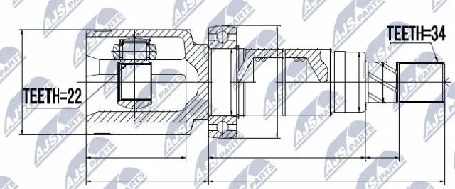 Joint Kit, drive shaft (NPW-FR-052)