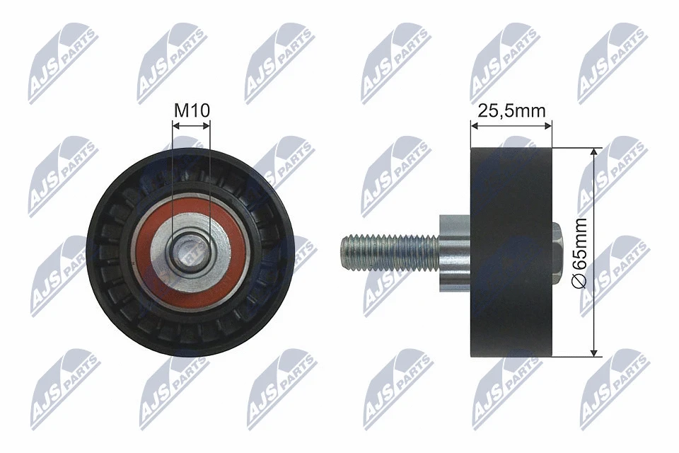 Deflection/Guide Pulley, V-ribbed belt (RNK-FT-009)