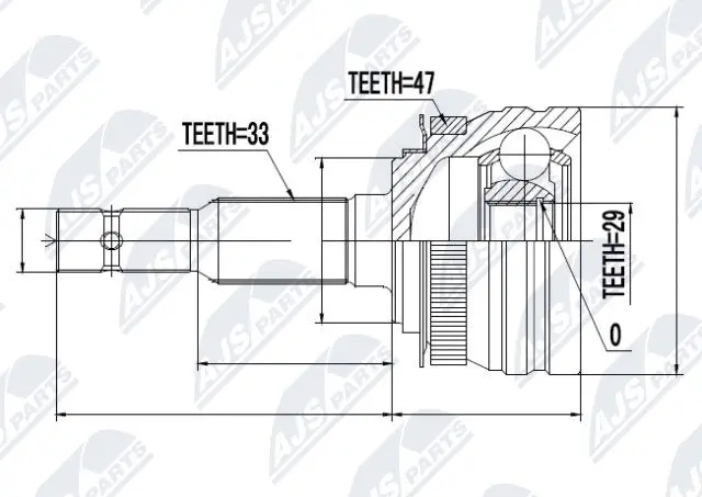 Joint Kit, drive shaft (NPZ-DW-004)