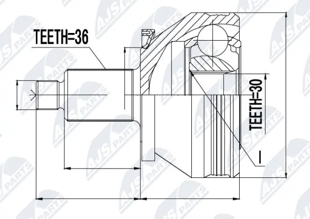 Joint Kit, drive shaft (NPZ-SK-005)