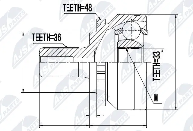 Joint Kit, drive shaft (NPZ-VV-012)