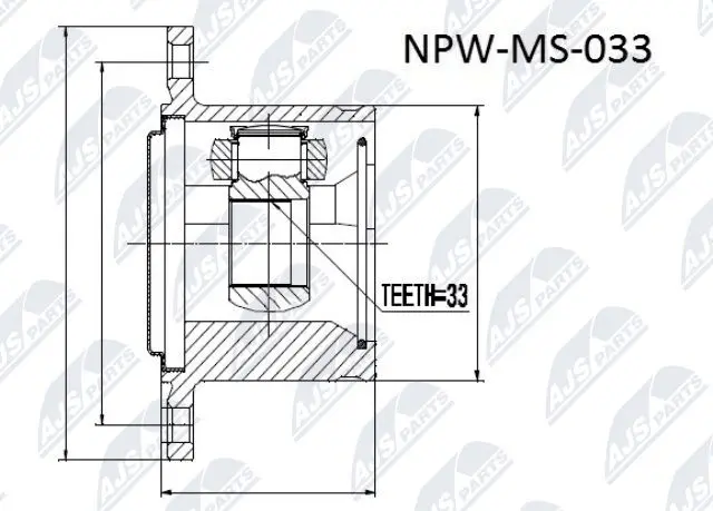 Joint Kit, drive shaft (NPW-MS-033)