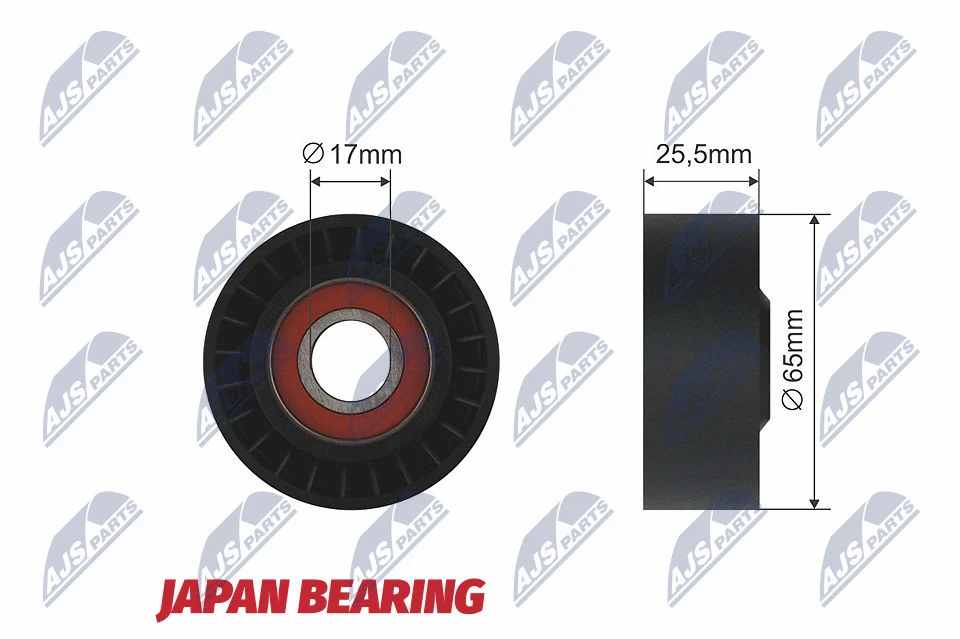 Tensioner Pulley, V-ribbed belt (RNK-ME-009)