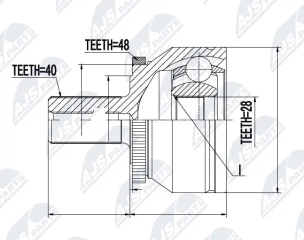 Joint Kit, drive shaft (NPZ-VV-019)