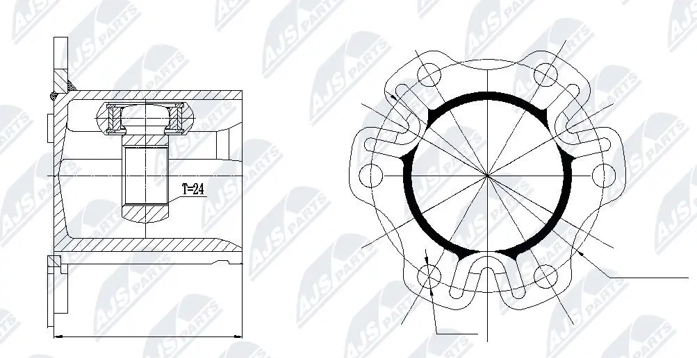 Joint Kit, drive shaft (NPW-AU-003)