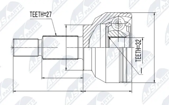 Joint Kit, drive shaft (NPZ-RE-018)