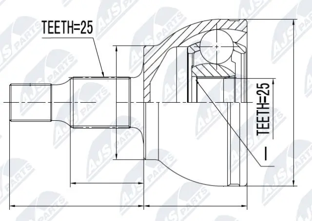 Joint Kit, drive shaft (NPZ-ME-007)