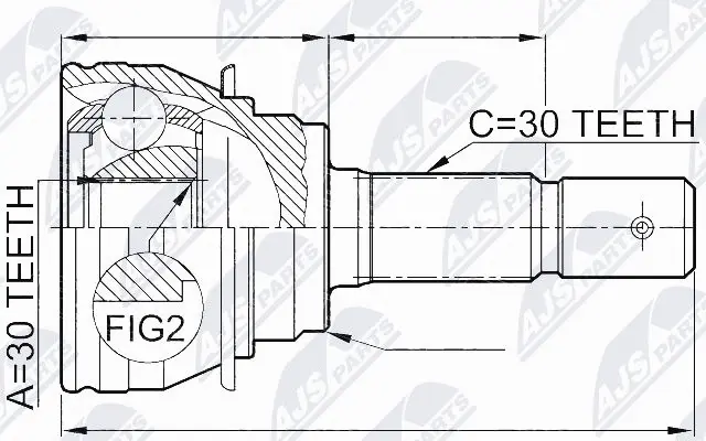 Joint Kit, drive shaft (NPZ-TY-020)