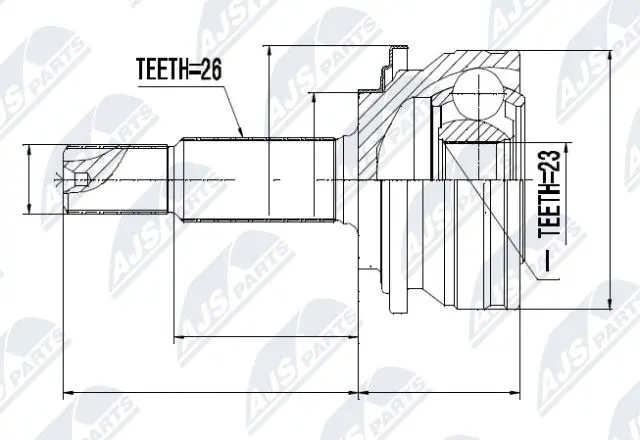 Joint Kit, drive shaft (NPZ-TY-079)