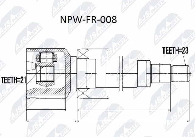 Joint Kit, drive shaft (NPW-FR-008)