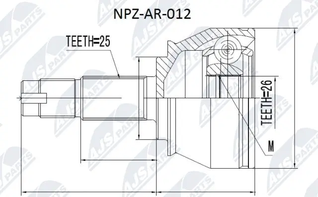 Joint Kit, drive shaft (NPZ-AR-012)