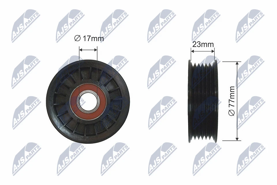 Deflection/Guide Pulley, V-ribbed belt (RNK-CH-024)