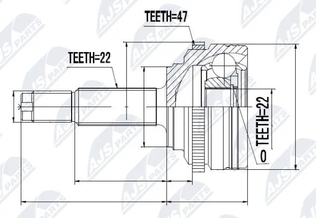 Joint Kit, drive shaft (NPZ-DW-021)