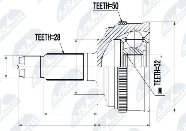 Joint Kit, drive shaft (NPZ-HD-019)