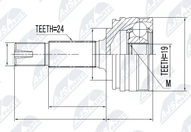 Joint Kit, drive shaft (NPZ-TY-083)