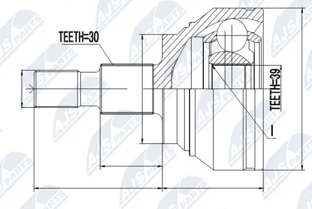 Joint Kit, drive shaft (NPZ-ME-012)