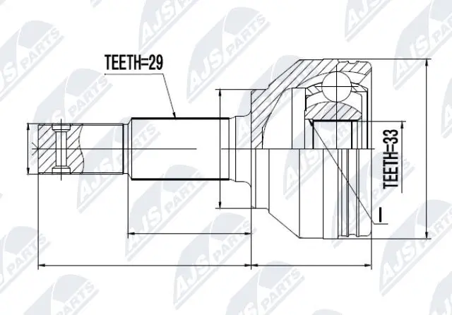 Joint Kit, drive shaft (NPZ-NS-082)
