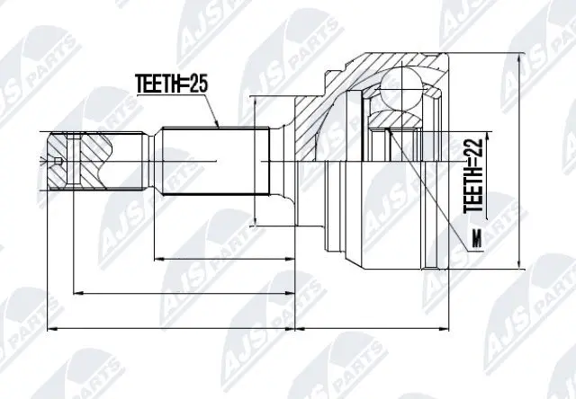 Joint Kit, drive shaft (NPZ-NS-069)