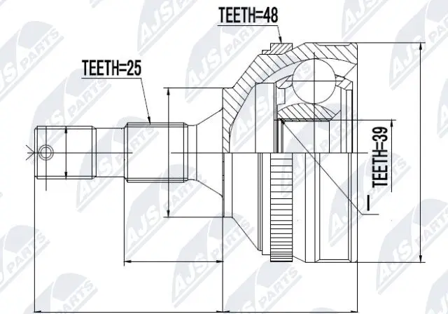 Joint Kit, drive shaft (NPZ-CT-007)