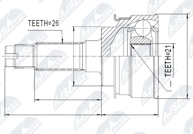 Joint Kit, drive shaft (NPZ-MZ-008)