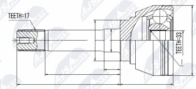 Joint Kit, drive shaft (NPZ-IS-008)
