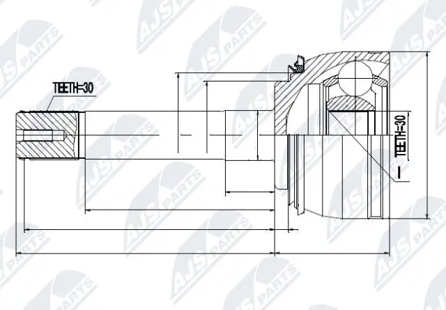 Joint Kit, drive shaft (NPZ-TY-018)