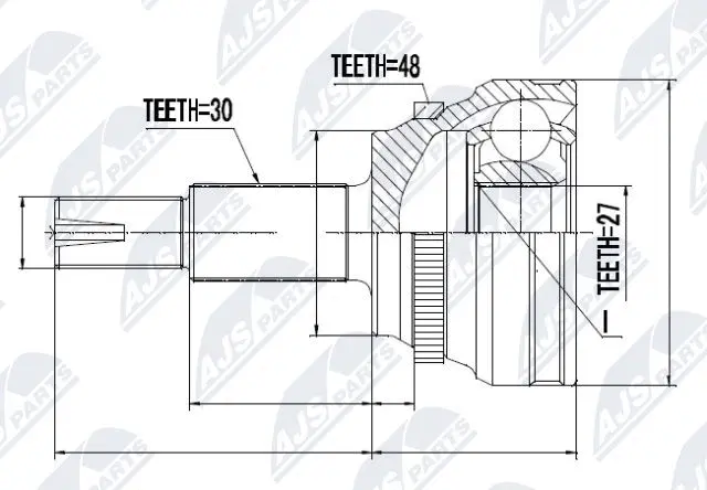 Joint Kit, drive shaft (NPZ-TY-089)