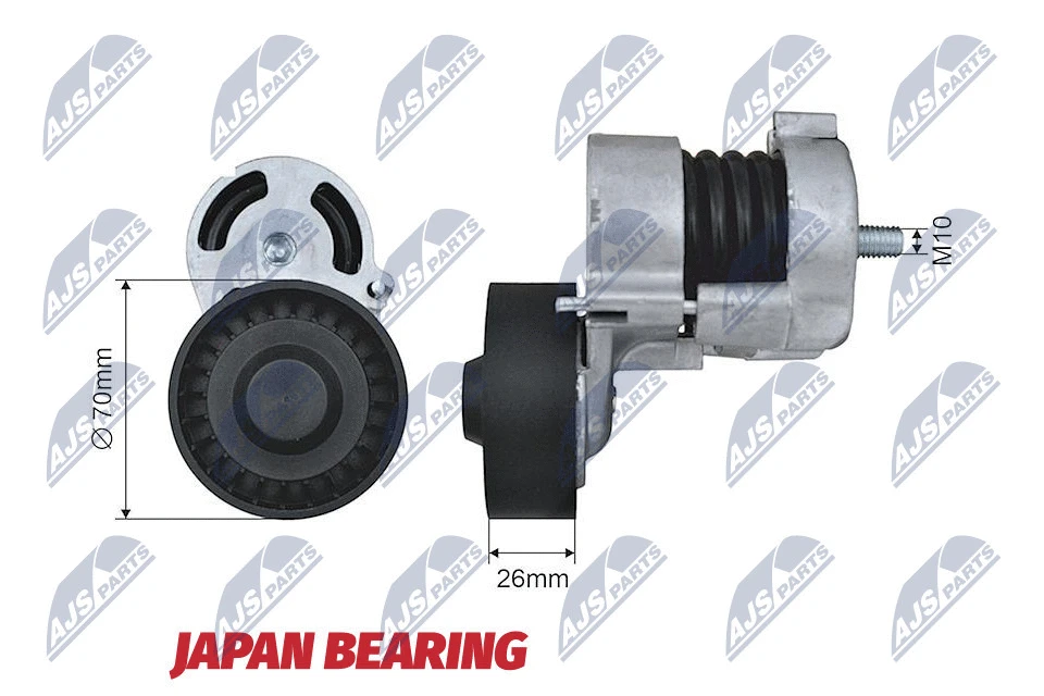 Tensioner Pulley, V-ribbed belt (RNK-BM-016)