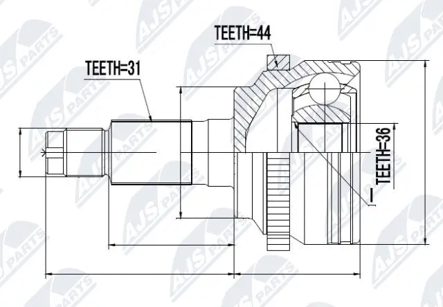 Joint Kit, drive shaft (NPZ-MZ-053)