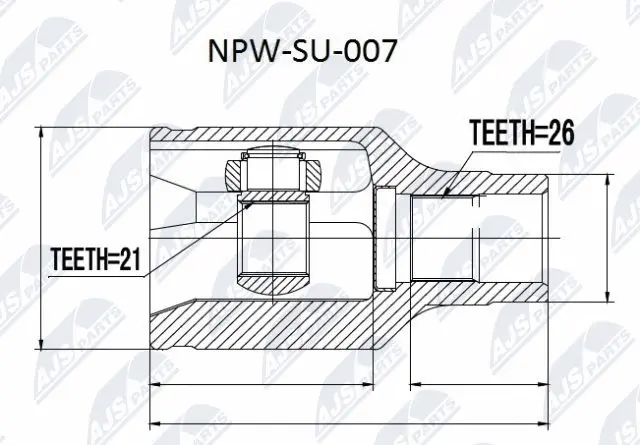 Joint Kit, drive shaft (NPW-SU-007)