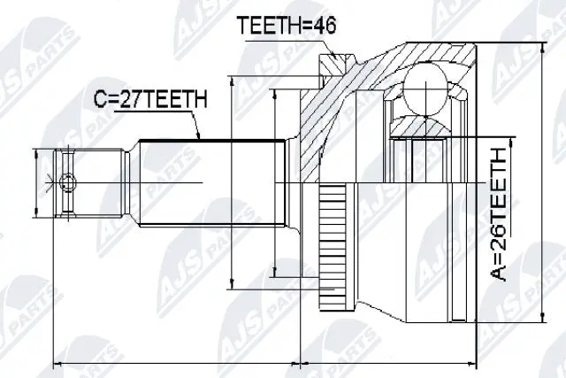 Joint Kit, drive shaft (NPZ-KA-307)