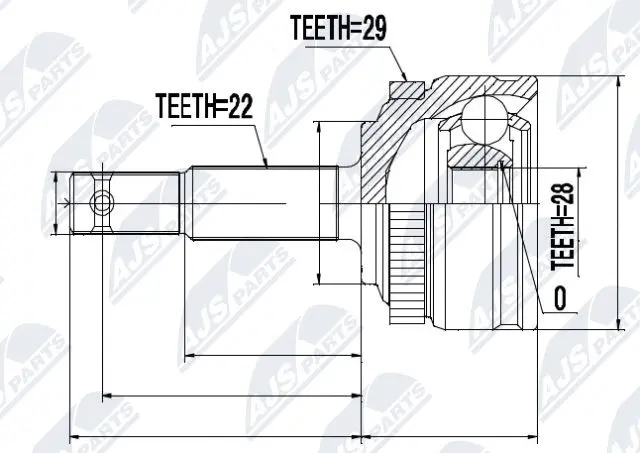 Joint Kit, drive shaft (NPZ-PL-007)
