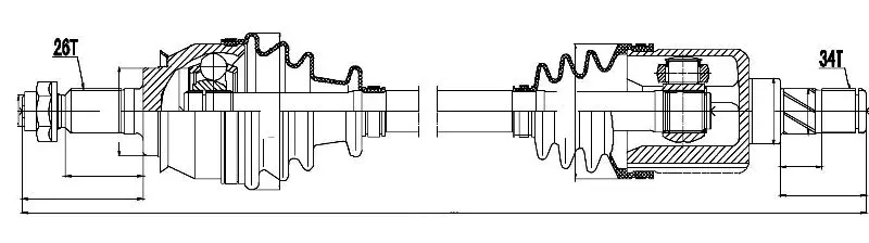 Drive Shaft (NPW-BM-020)
